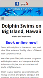 Mobile Screenshot of dolphinessence.com