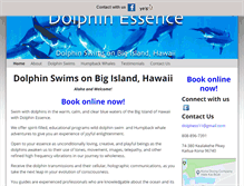 Tablet Screenshot of dolphinessence.com